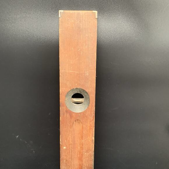 Antique Vintage Stanley New Britain USA No. 13 Wood & Brass 3 Bubble Level 30” - Picture 10 of 15